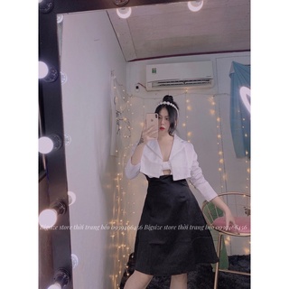 SET ĐẦM DÂY PHỐI KHOÁC VEST [BIGSIZE 60-90KG ]