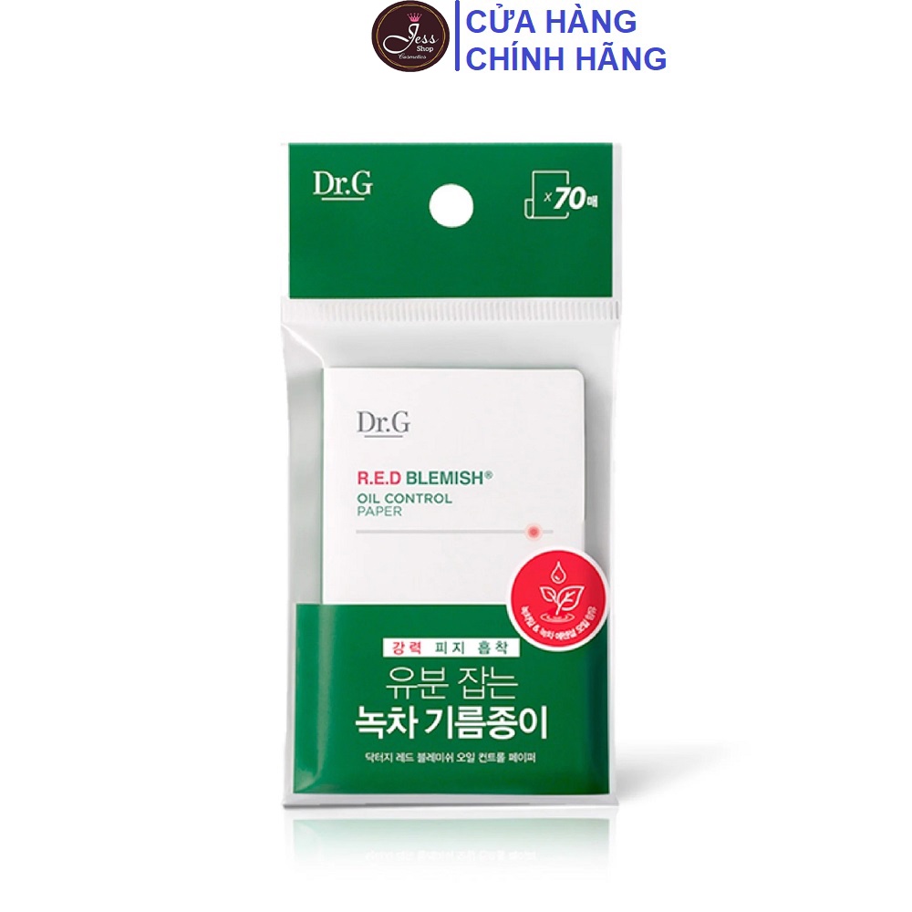 Giấy Thấm Dầu Cho Da Nhạy Cảm Dr.G R.E.D Blemish Oil Control Paper 70 miếng