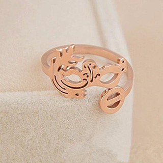 Nhẫn mặt nạ Phượng Hoàng titan không đen