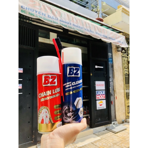 (tặng bàn chải )Combo vệ sinh 600ml , dưỡng sên BZ 450ml