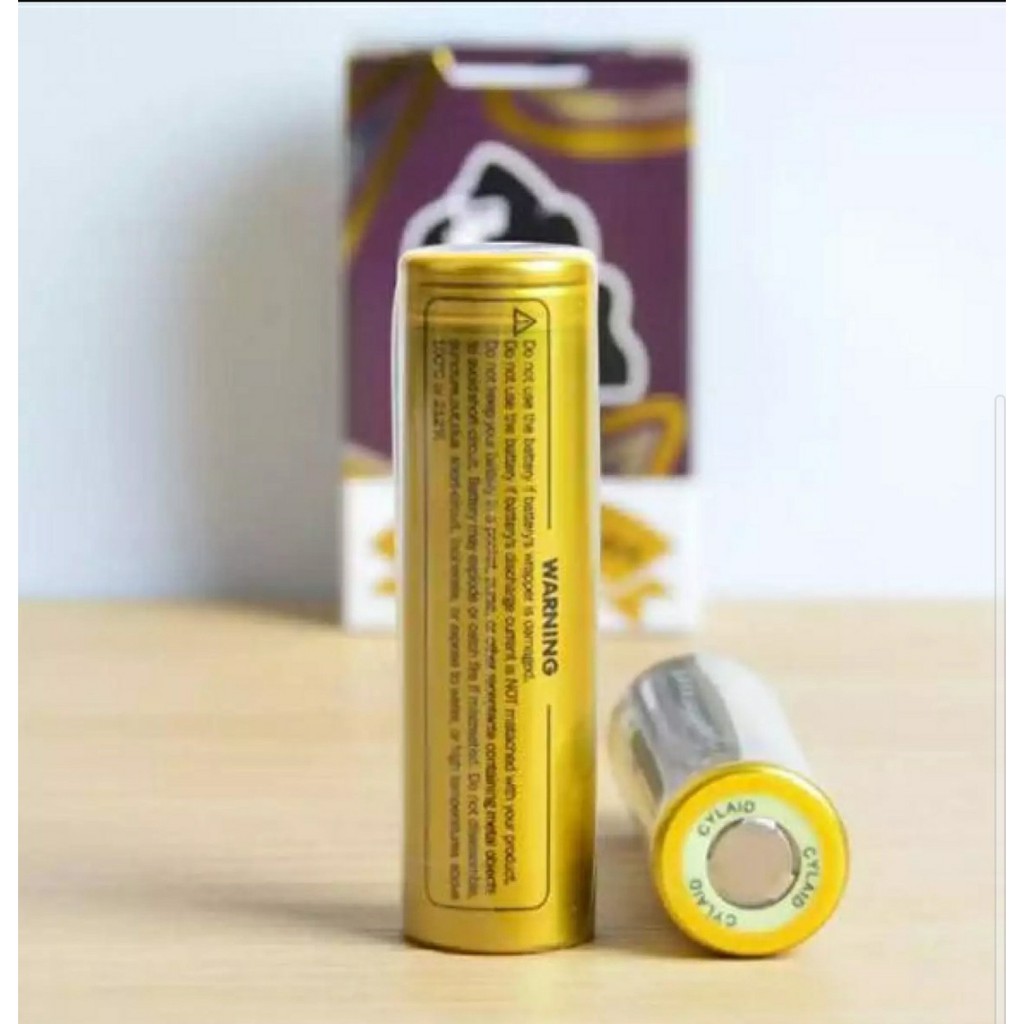 Pin sạc 18650 vàng, 3100mAh, 60A,3,7V