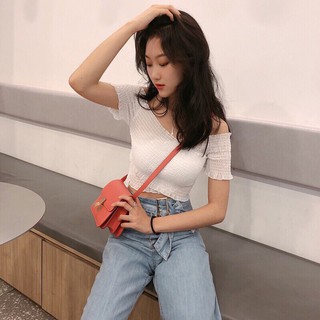 Áo đắp chéo nhún