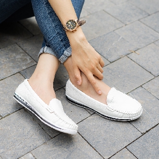 Giày lười  Slipon nữ da thật 100% Kaleea K499