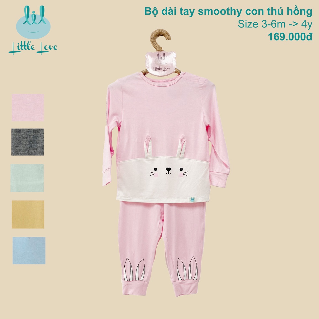 Bộ dài tay smoothy họa tiết trẻ em Little Love