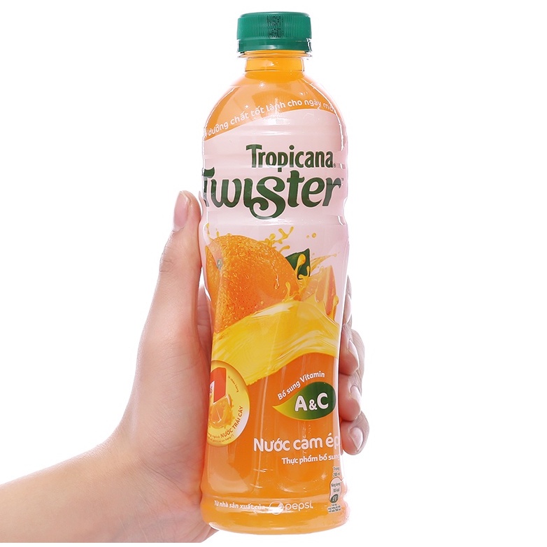 Nước cam ép Twister lốc 6 chai 455ml