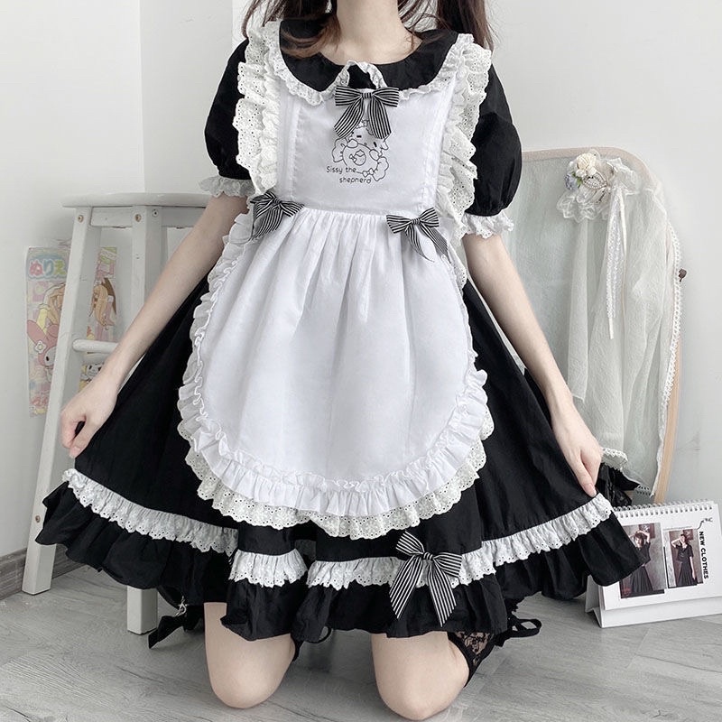 Maid đen cosplay hầu gái dễ thương #maid