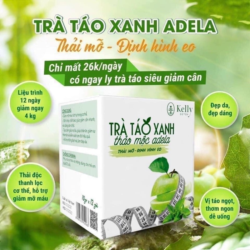 Trà giảm cân🍏 Táo Xanh Kelly chính hãng giảm mỡ hiệu quả