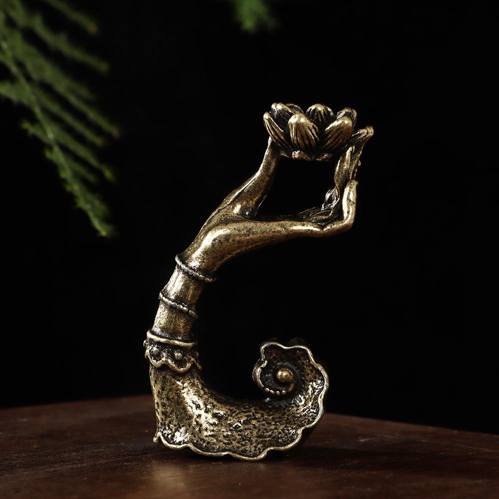 YNATURAL Giá Đỡ Đốt Trầm Hương Hình Hoa Sen Độc Đáo Trang Trí Nhà Cửa