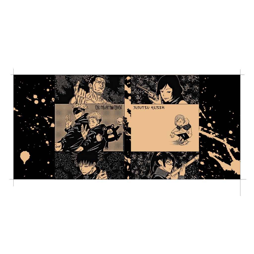 BÌA CHÚ THUẬT HỒI CHIẾN GIẤY KRAFT HANDMADE