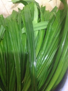 Nước cốt màu xanh lá dứa