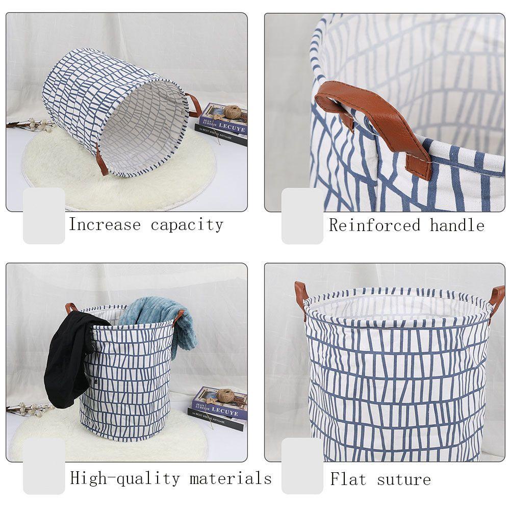 Giỏ Vải Đựng Đồ Giặt / Đồ Chơi Cỡ Lớn Có Thể Gấp Gọn Tiện Dụng