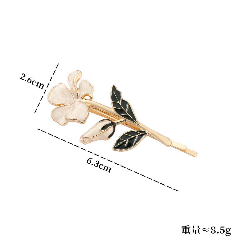 Kẹp Tóc Hoa Mẫu Đơn / Hoa Sen Bằng Kim Loại Thời Trang Cho Bạn Bè
