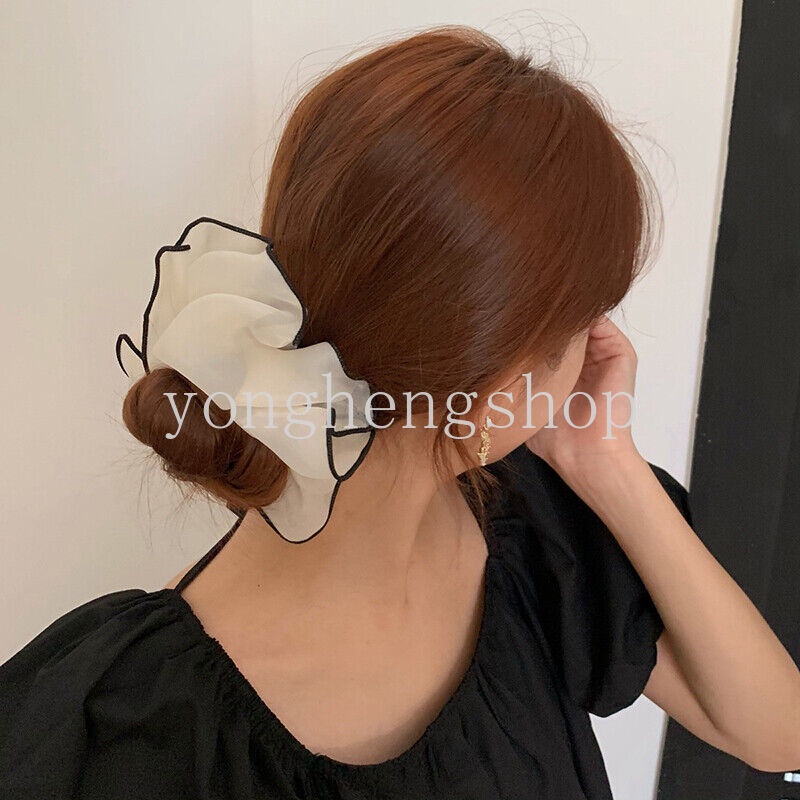 Dây Buộc Tóc Co Giãn Cỡ Lớn Thời Trang Cho Nữ