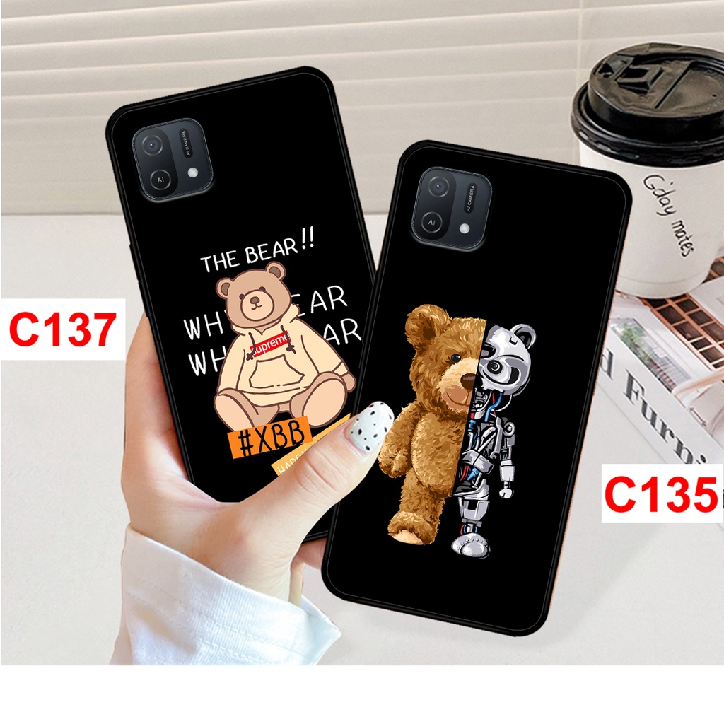 Ốp lưng Oppo A16k in hình gấu bear dễ thương cute. ốp oppo a16k rẻ bền đẹp.