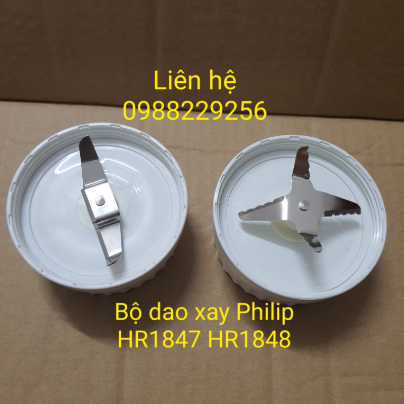 Phụ kiện bộ dao xay máy xay ép đa năng Philips HR1811 HR1847 HR1848