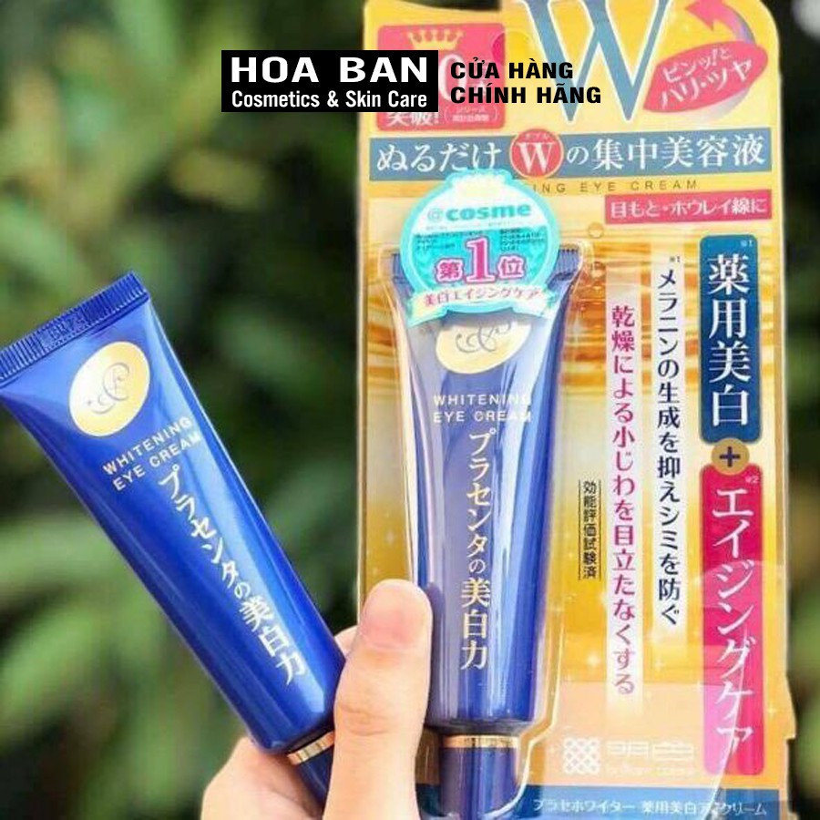 Kem mắt ngừa thâm làm mờ nếp nhăn mắt Meishoku Whitening Eye Cream Nhật Bản 30g