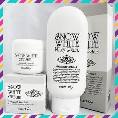 [Freeshipg] Bộ mỹ phẩm tắm trắng Snow White Milky Pack và Snow White Cream