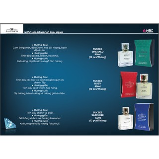 Nước Hoa Nam cao cấp Sucses Ruby 95ml