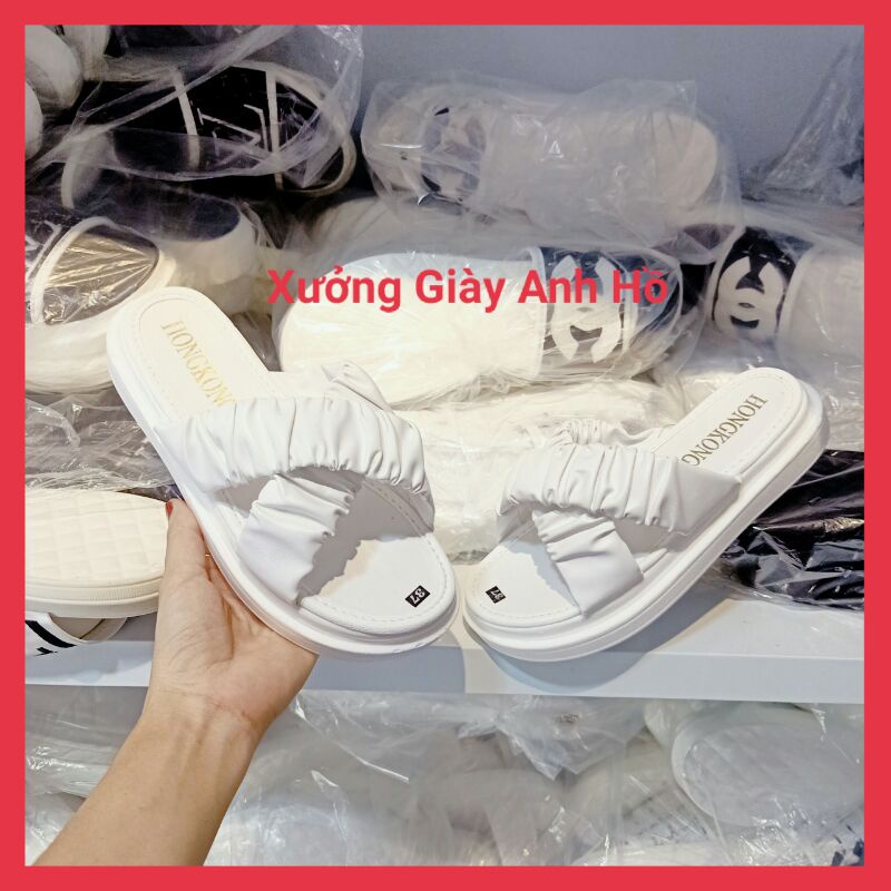 Dép Bánh Mì Dép Nữ Quai Nhún [Mẫu Mới Nhất] Đế PU 3P Siêu Nhẹ Êm Cực Xinh Xắn Ảnh Video Thật