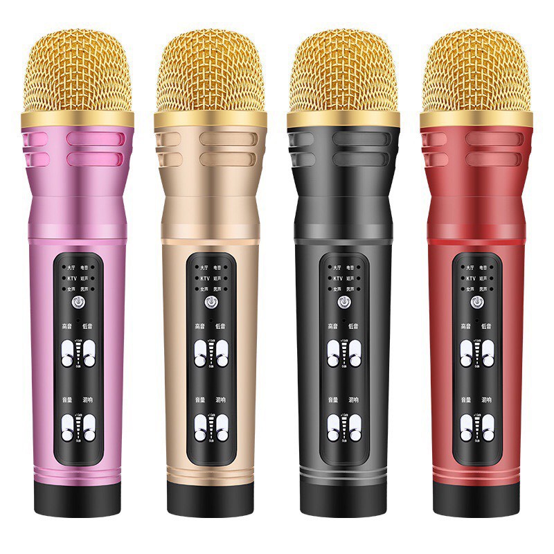 Mic C28 đẳng cấp live stream thu âm đa năng giả giọng đầy đủ phụ kiện tai phone có bluetooth