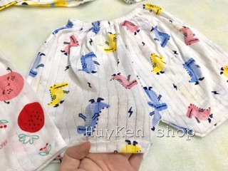 [LOẠI ĐẸP] Quần đùi cotton giấy siêu mỏng mát cho bé