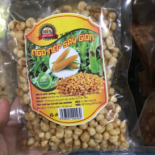 Ngô Nếp Sấy Giòn/ Ngô Bò Lá Chanh Cay
