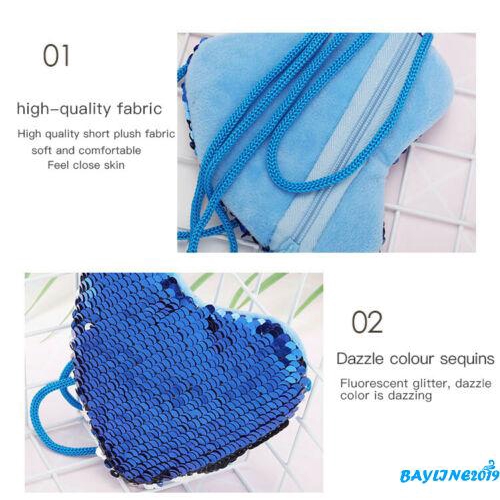 Túi xách đeo vai hình trái tim đính cườm xinh xắn cho bé gái