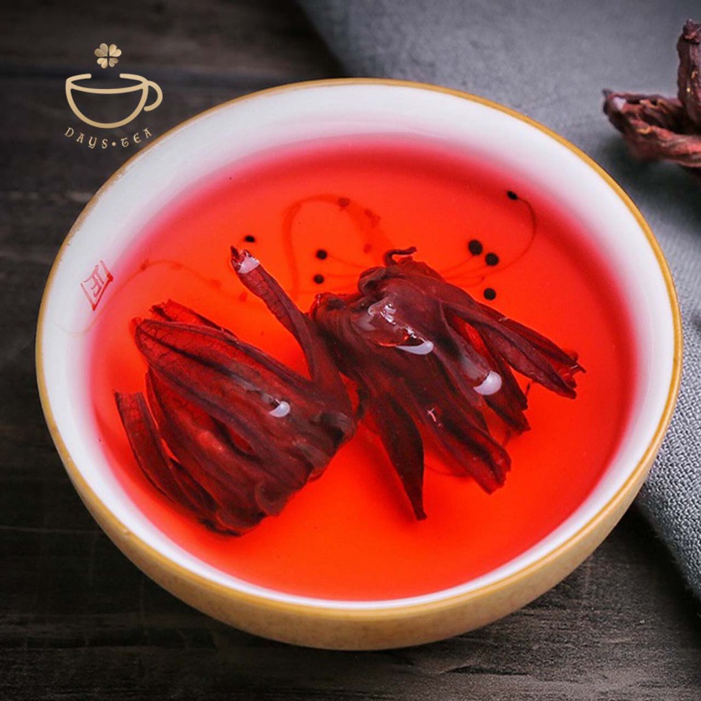 TRÀ HOA ATISO ĐỎ 100g - HIBISCUS ĐÀI QUẢ KHÔ 100% ORGANIC - TRÀ THẢO MỘC DAYSTEA