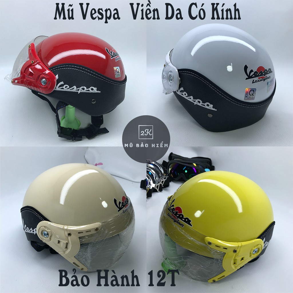 Mũ Bảo Hiểm Vespa Có Kính,Nón Bảo Hiểm Vespa,Hàng Cao Cấp
