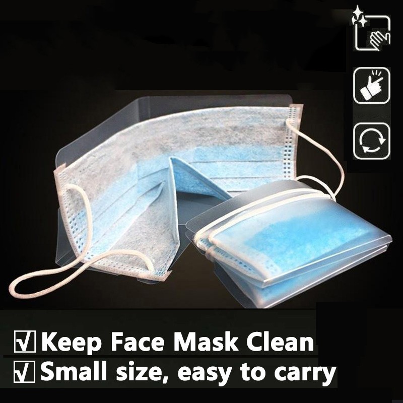 Mini Portable Disposable Masks Storage Clip/ Reusable Foldable Mask Safe Pollution Free Dustproof Clip