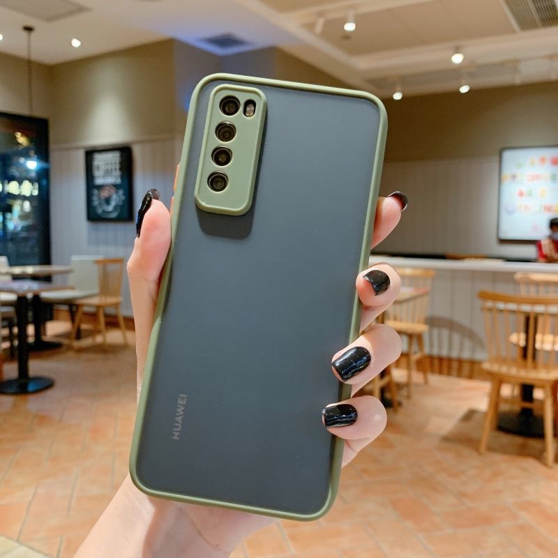 Ốp điện thoại cứng màu kẹo bảo vệ camera cho Huawei Nova Y70 8 Pro Plus 7 SE 7i 4E 3i 5G 4G 2022