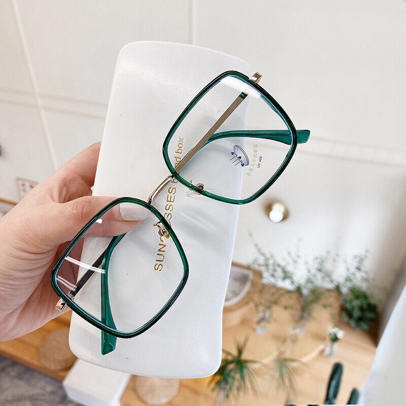 Mắt Kính Gọng Lớn Chống Ánh Sáng Xanh Thời Trang Dành Cho Nam Nữ