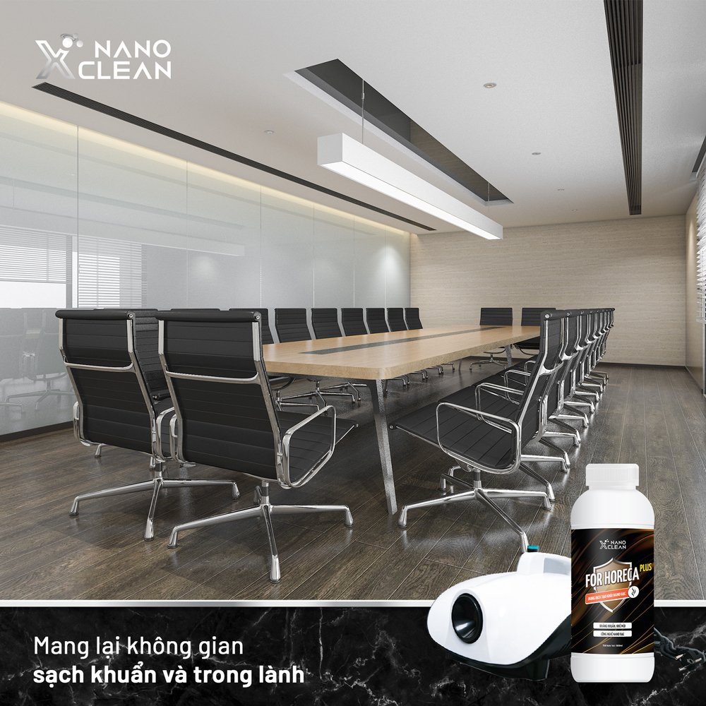 DUNG DỊCH TẠO KHÓI, PHUN KHÓI NANO XCLEAN FOR HORECA PLUS-MÙI GỖ 1L DIỆT KHUẨN KHỬ MÙI NHÀ HÀNG, KARAOKE-AHT CORP (AHTC)