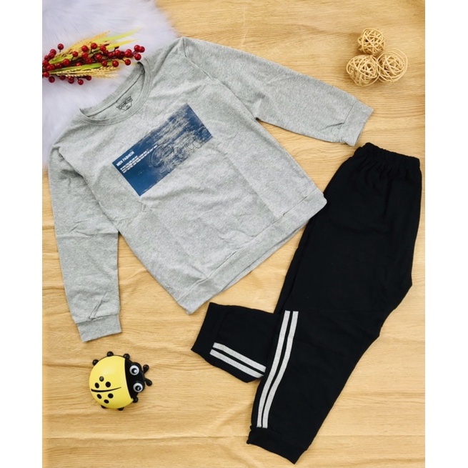 🚗 Bộ dài tay cotton hàng shop bé trai từ 35-60kg