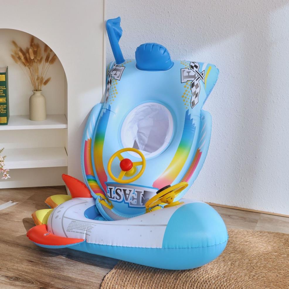 Phao bơi cho bé KOGANO phao bơi chống lật an toàn hình tên lửa có xỏ chân độc đáo SS-001397