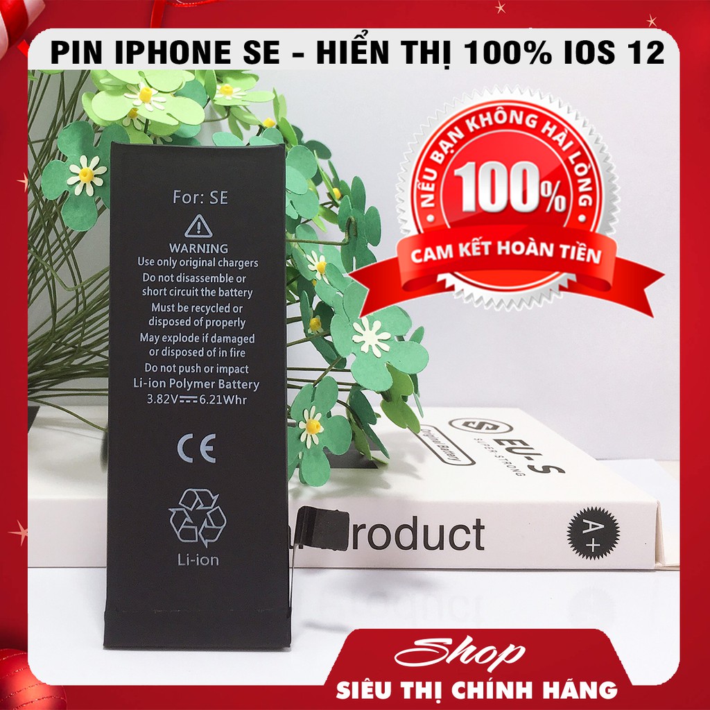 [Mã 55ELSALE1 giảm 7% đơn 300K] PIN IPHONE SE 2020 DUNG LƯỢNG 1821MA