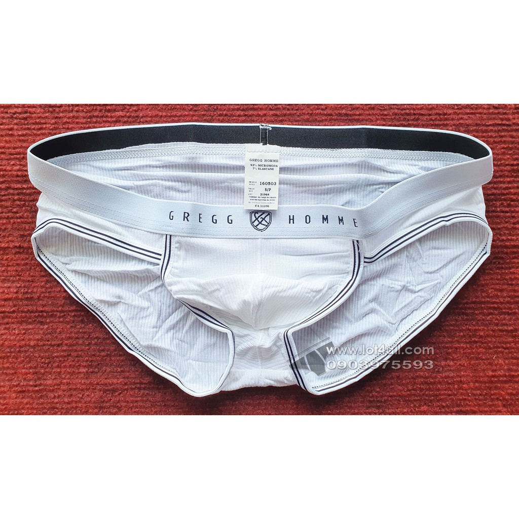 [CHÍNH HÃNG} Quần lót nam Gregg Homme 160503 Evoke Brief White