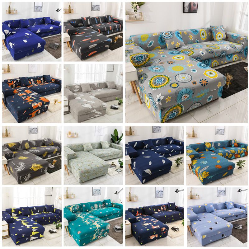 Vỏ Bọc Ghế Sofa Co Giãn In Họa Tiết Phong Cách Bohemian Trang Trí Phòng Khách