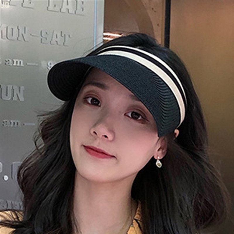 Mũ Cói Rộng Vành Hở Chóp Chống Tia UV Thời Trang Đi Biển Mùa Hè Cho Nữ