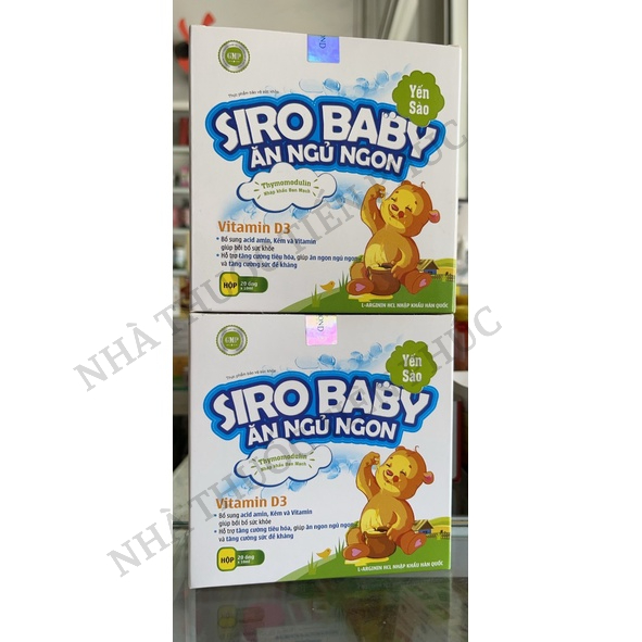 SIro baby yến xào giúp bé ăn ngon tăng cường tiêu hóa Hộp 20 ống