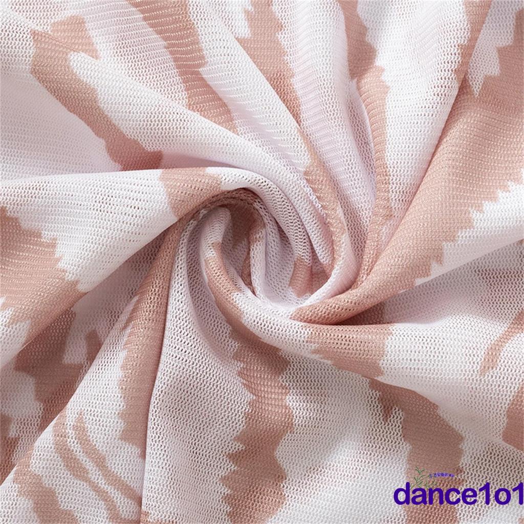 Áo kiểu tay dài cổ tròn ngắn viền tai gỗ in họa tiết cho nữ