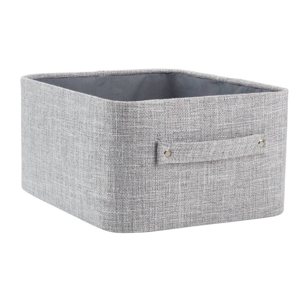 Giỏ đa năng | JYSK Malte | polyester | xám/đen | R32xD27xC16cm