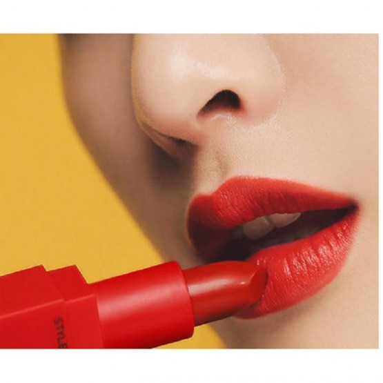 Son Lì 3CE Red Recipe Matte Lip Color #211 Dolly - Màu Đỏ Cam - Chính Hãng 100%