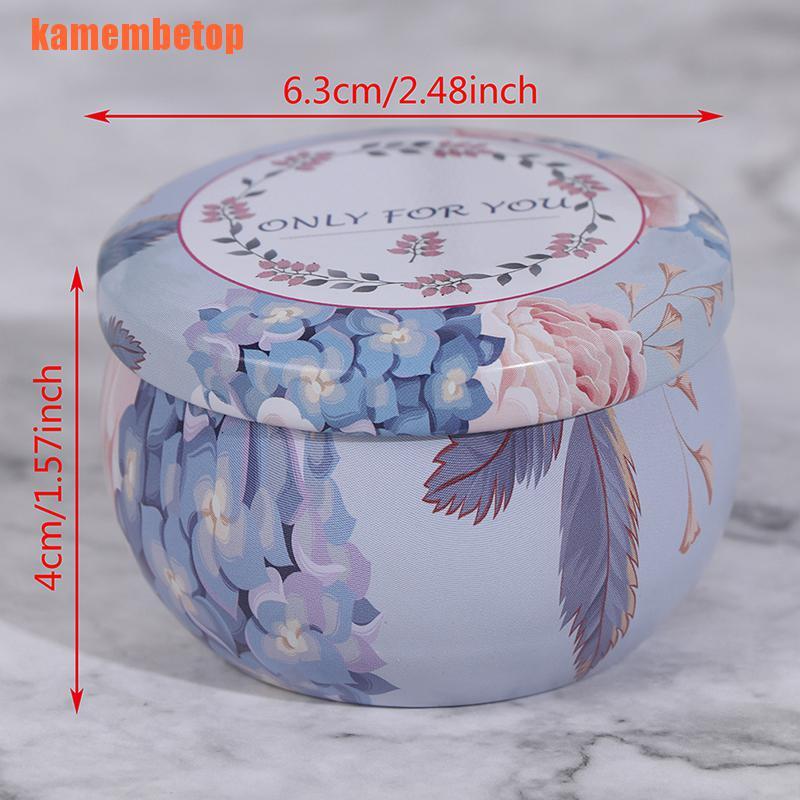 Hộp Thiếc Rỗng Đựng Nến Thơm Trang Trí Nhà Cửa / Tiệc Tùng