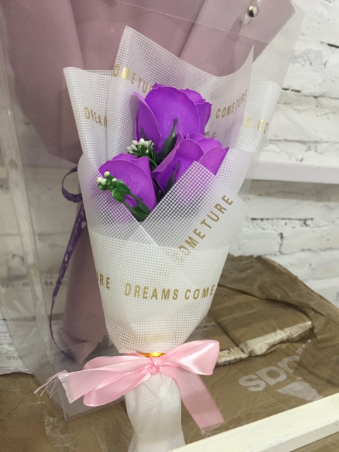 Hoa sáp thơm bó 3 bông