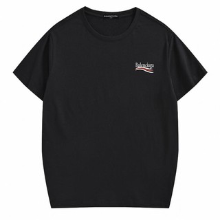 Áo Thun Unisex Tay Ngắn In Chữ Banciaga Thời Trang