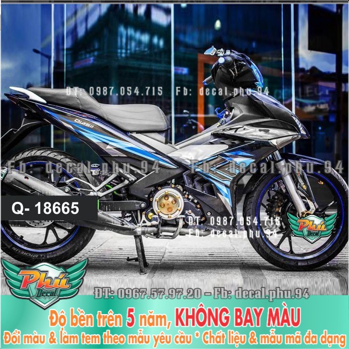 Tem rời EX 150 LC xe đen 2 -1