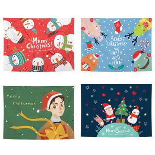 [ĐẸP - SẴN] Tranh vải decor Giáng sinh 2020 - (TẶNG kèm 01 bộ móc treo 10k)