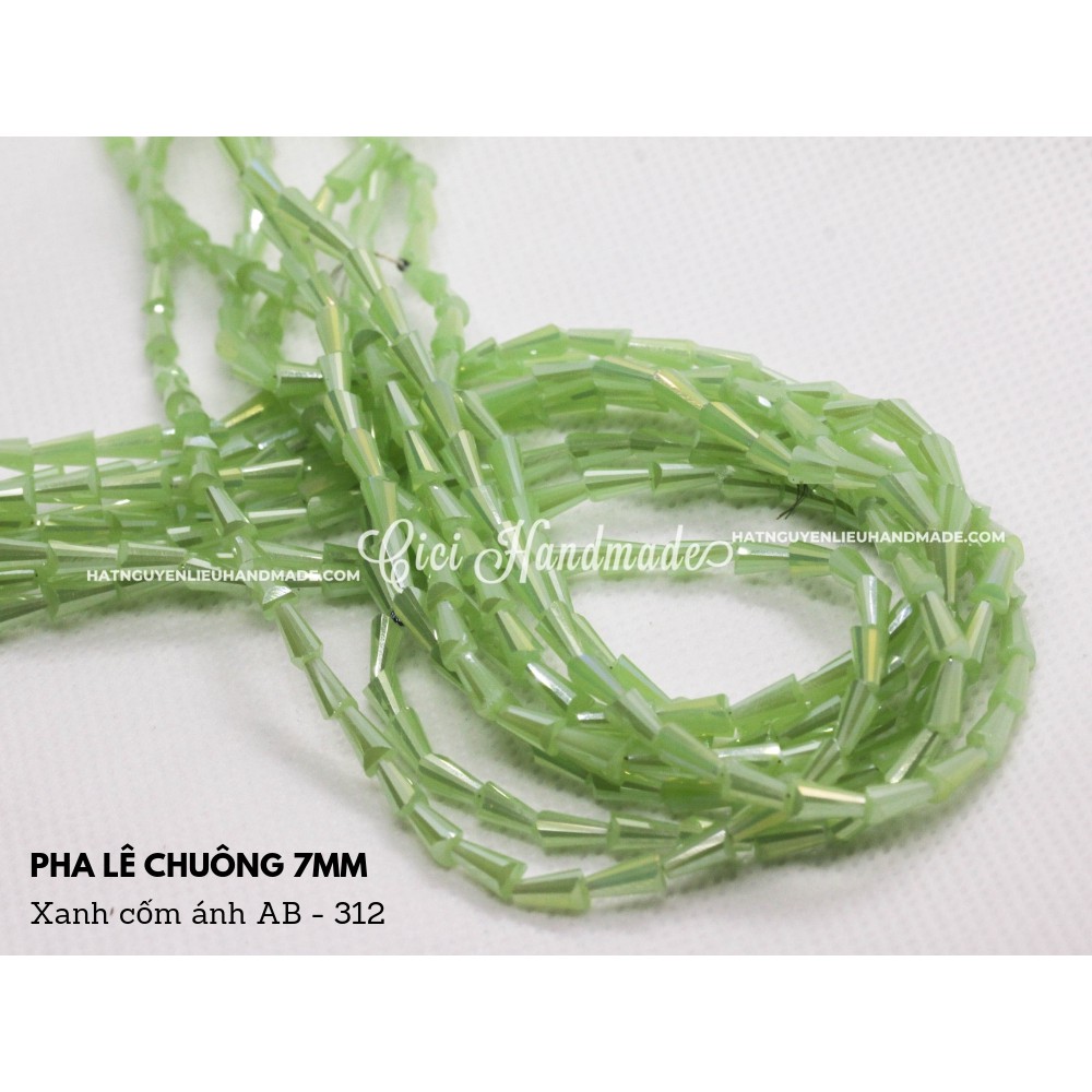 Pha lê chuông size 7mm Cici Handmade chuyên hạt đá hạt pha lê hạt cườm hạt trang sức tự làm