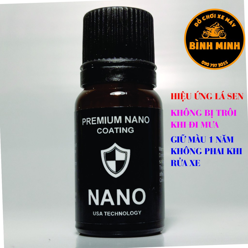 Chai phục hồi nhựa nhám NANO 10ml Cao Cấp làm đen nhựa nhám Vario, Exciter, Winer, SH, Air Blade